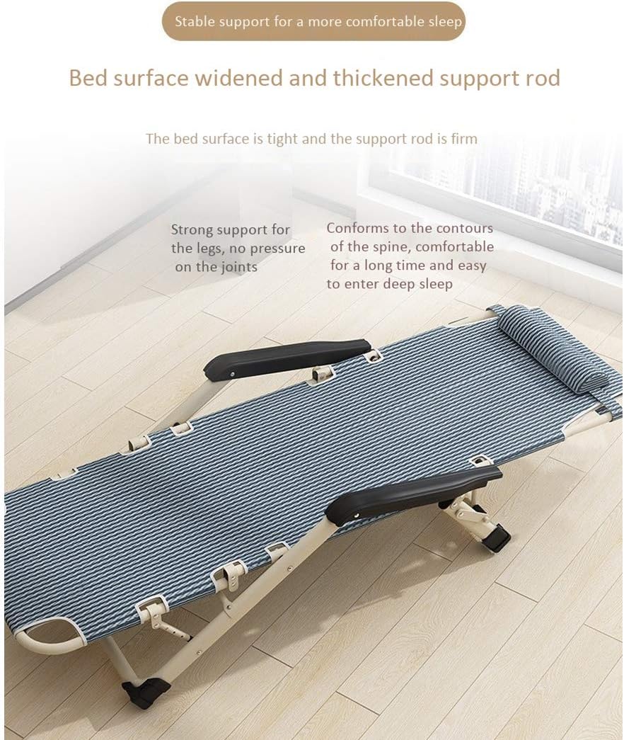 HIOD Lounge Chair Beach Chair Sunlounger Folding Chair Foldable Adjustable Chair Convenient Storage 17852cm,Gray-A