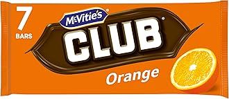 McVitie's Club Orange Biscuit Bars, 7 Bars per Pack (Pack of 1)