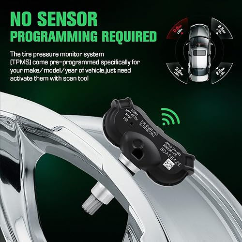 Miniatura 4 de Sistema de monitoreo de presión de neumáticos Sensor TPMS de 315 MHz compatible con Honda Civic/Fit/CR-Z/Odyssey apto para 42753-TR3-A81