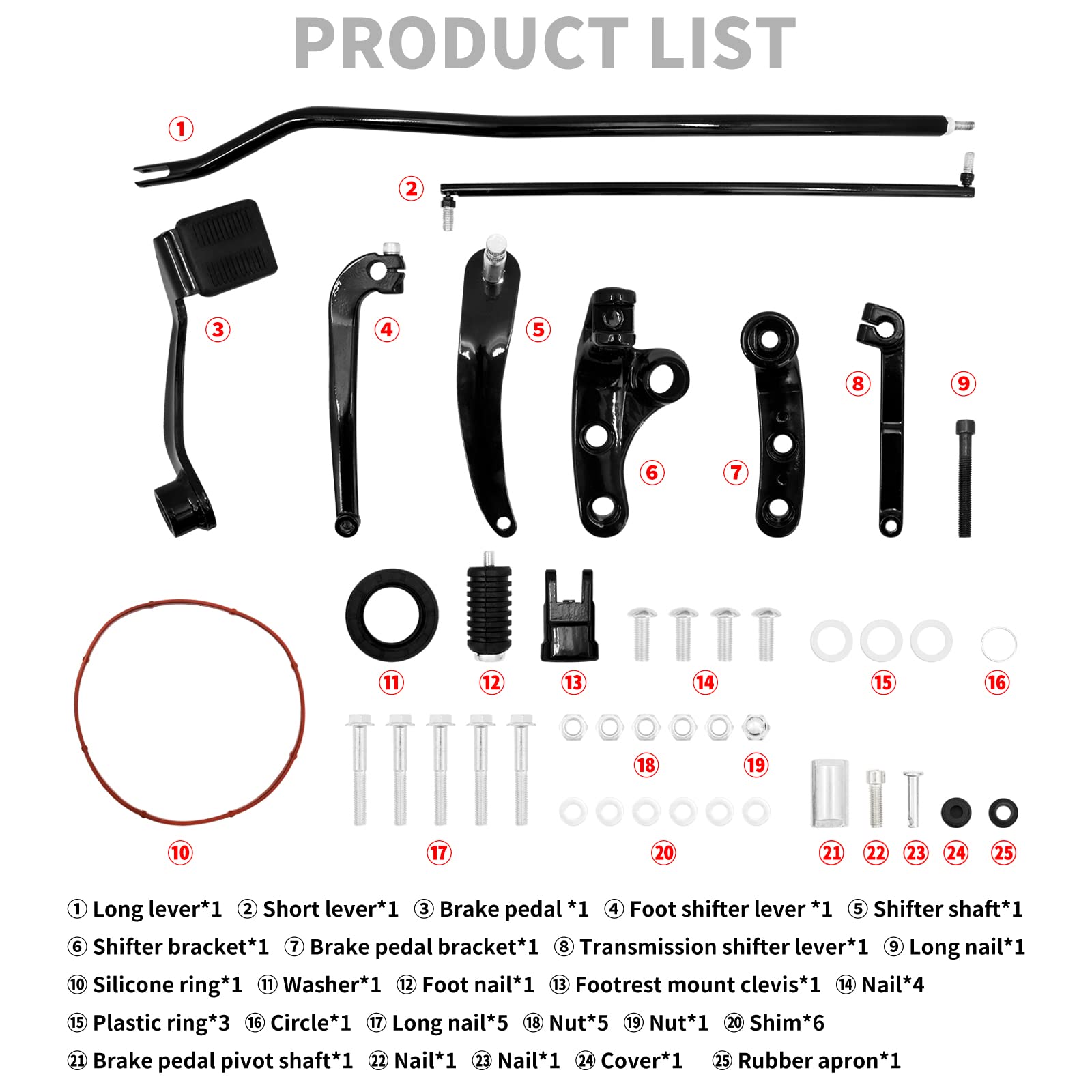 Motorrad Vorwärts Steuerungen Pegs Hebel Verbindungen Kit Set Fit für Harley Dyna Low Rider Fat Bob Street Bob Wide Glide FXDF 2006–2017