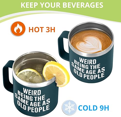 Miniatura 6 de Regalos de cumpleaños para hombres y mujeres, taza de café de 14 onzas, ideas de regalo únicas y divertidas para papá, padre, marido, abuelo, él,