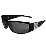 NFL Siskiyou Sports Fan Shop New Orleans Saints Chrome Wrap Sunglasses One Size Black