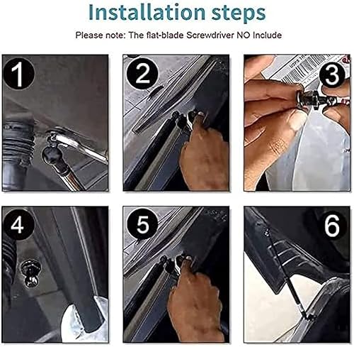Miniatura 8 de JYHMT-Car - Puntales de barra de choque para puerta trasera de coche, amortiguadores de gas de arranque para Nissan X-Trail T31 2007-2013