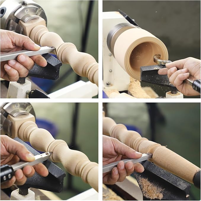 Juego de Herramientas para Torno de Madera con Insertos de Carburo miniatura 7