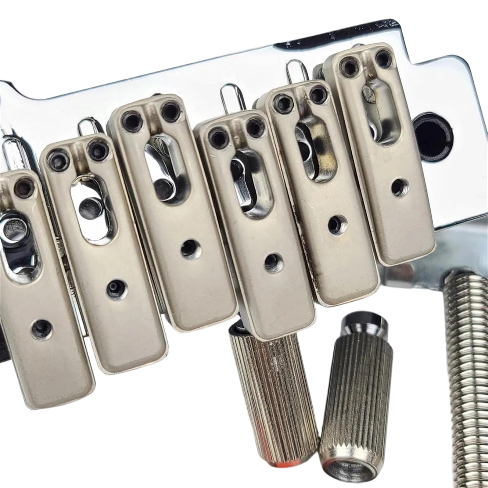 Mostek Gitarowy 2 Punktowy Mostek Double Swing Do Gitary Elektrycznej Tremolo Chromowany Srebrny