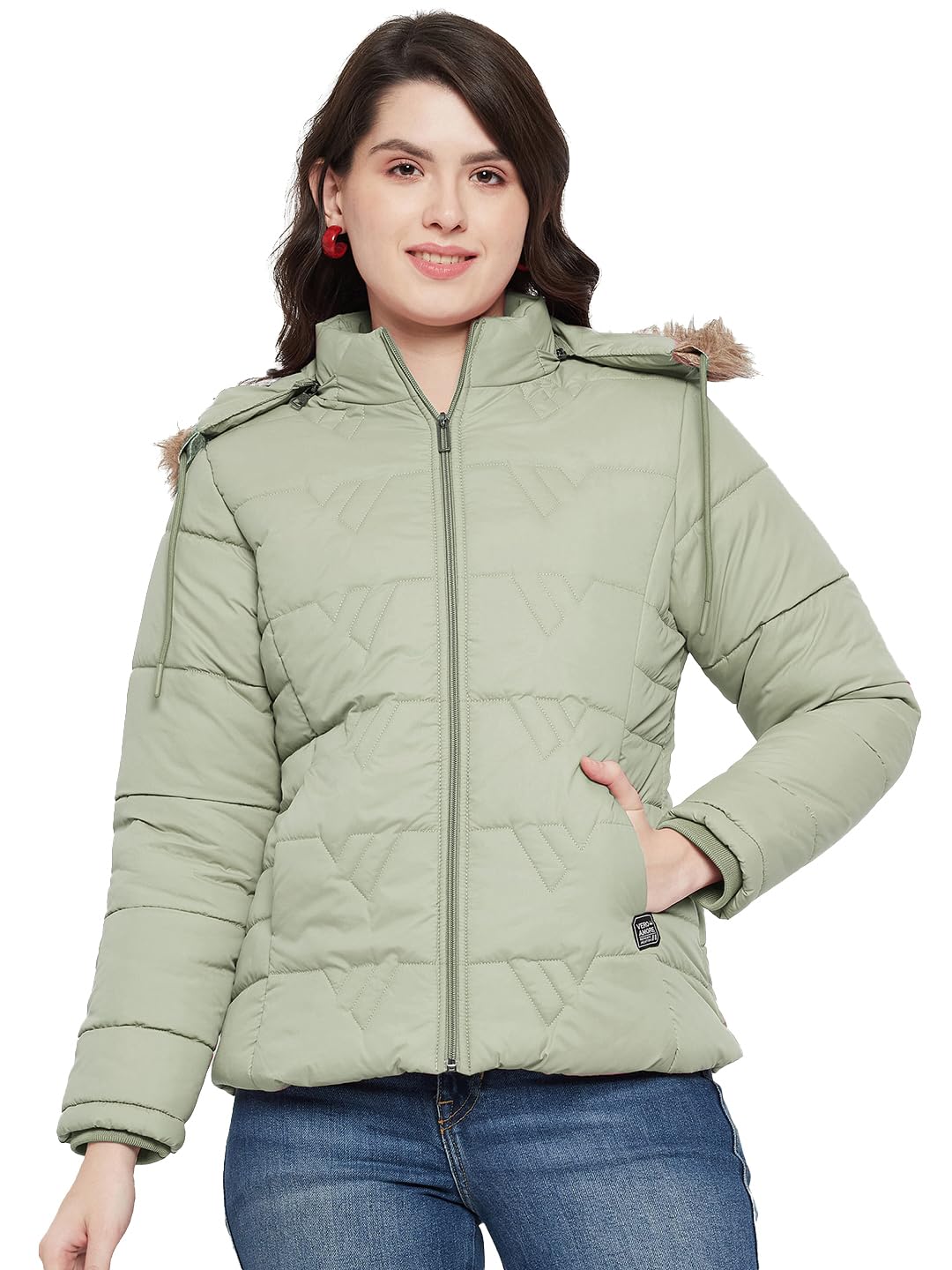 Anouk Women Winterwear Jacket-VEROAMOREWJ-2182-BLACK in black
