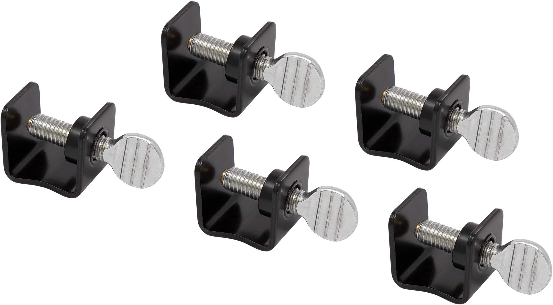 AES Industries Mini Panel Clamp 5 Pack - Usable 1/2" Jaw Opening with 1/2" Throat Depth
