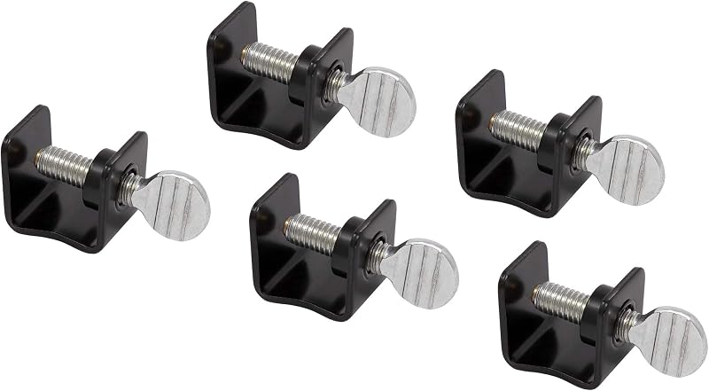 Mini grampos para painéis AES Industries AES-20410 com abertura de 1,27 cm – Kit com 5 unidades