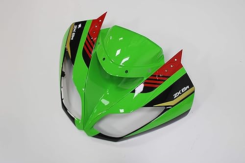 Miniatura 3 de Carenado negro verde para Kawasaki Ninja 2009-2012 ZX6R 636 inyección ABS plásticos posventa carrocería 2010 2011 ZX-6R A057