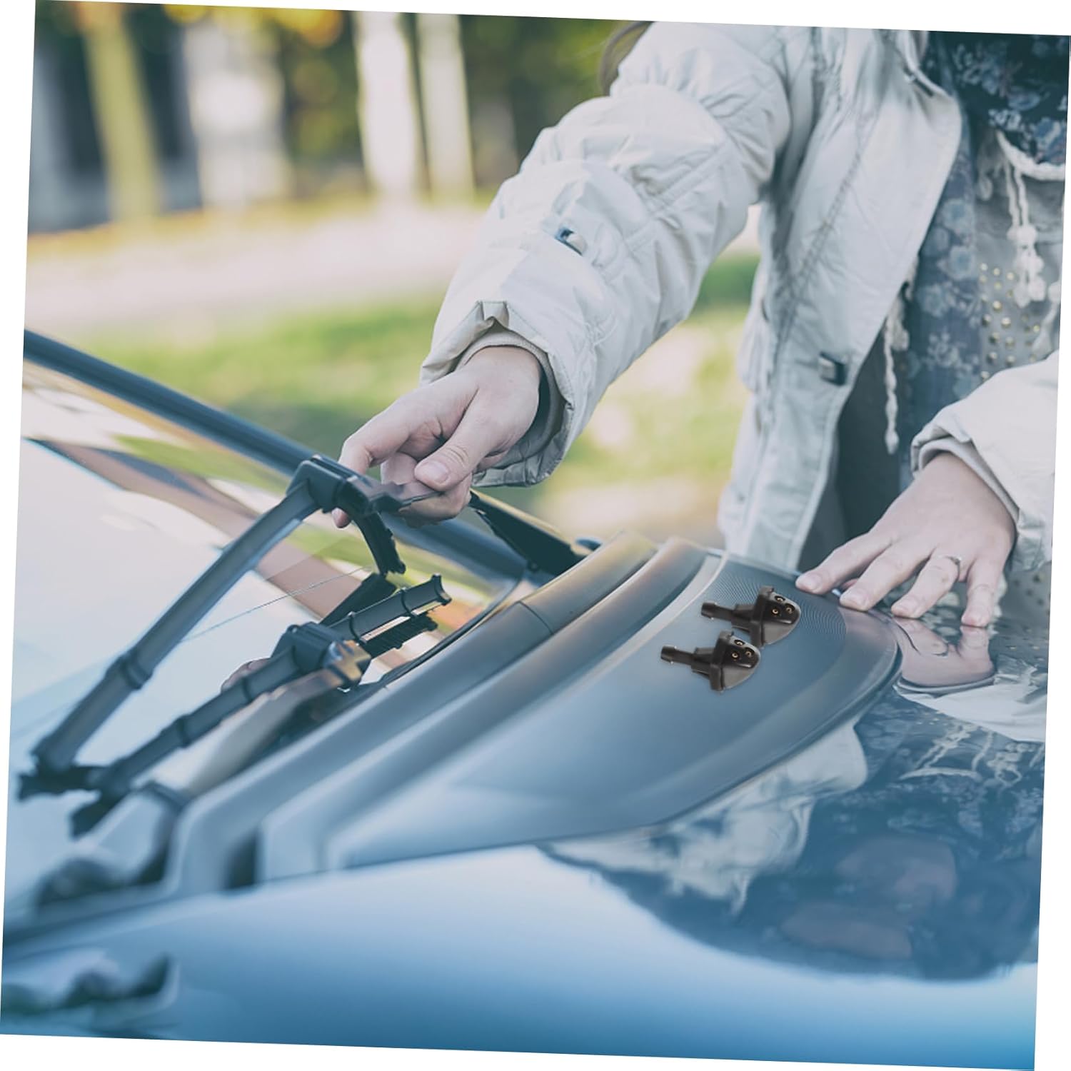 40pcs Replacement Windshield Washer Nozzles Auto Windshield Washer Sprayer for Safe Driving