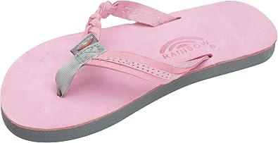 Rainbow Sandals Kids Single Layer Premier Leather Flirty Braidy
