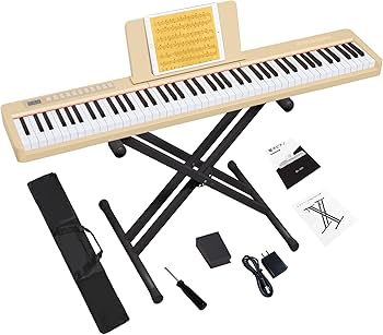 ✨電子ピアノ✨88鍵盤 木製 スタンドセット イヤホンジャック付きMIDI対応 ✨電子ピアノ✨88鍵盤 木製 スタンドセット イヤホンジャック