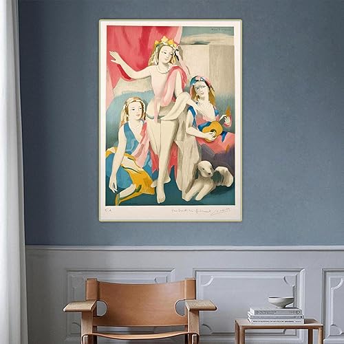 Miniatura 2 de Marie Laurencin "Ensayo escénico" impresión en lienzo, Cuadrode arte de pared para la decoración del hogar de la sala de estar 15.7x23.6 in sin marco