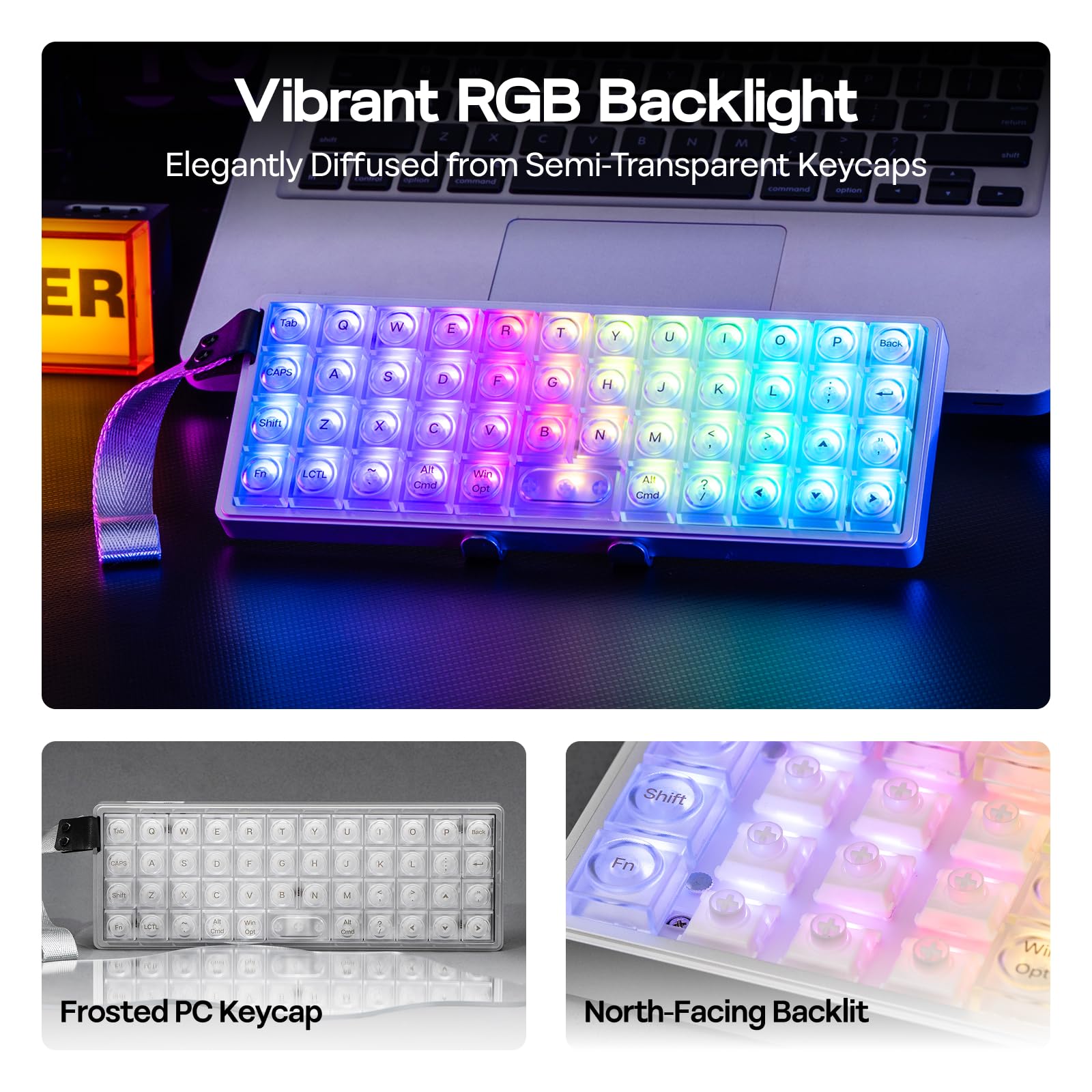 Amazon.co.jp: EPOMAKER Luma40 Low Profile Gaming Keyboard, Thin