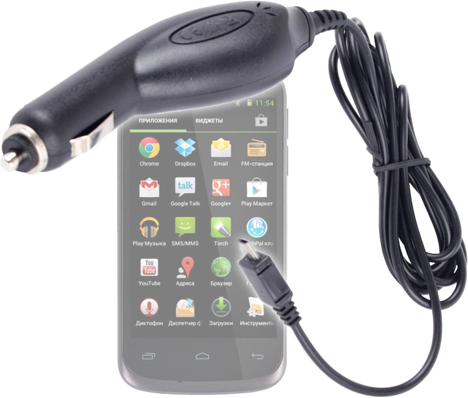 DURAGADGET Micro USB In-Car Power Supply For Xlyne X29W