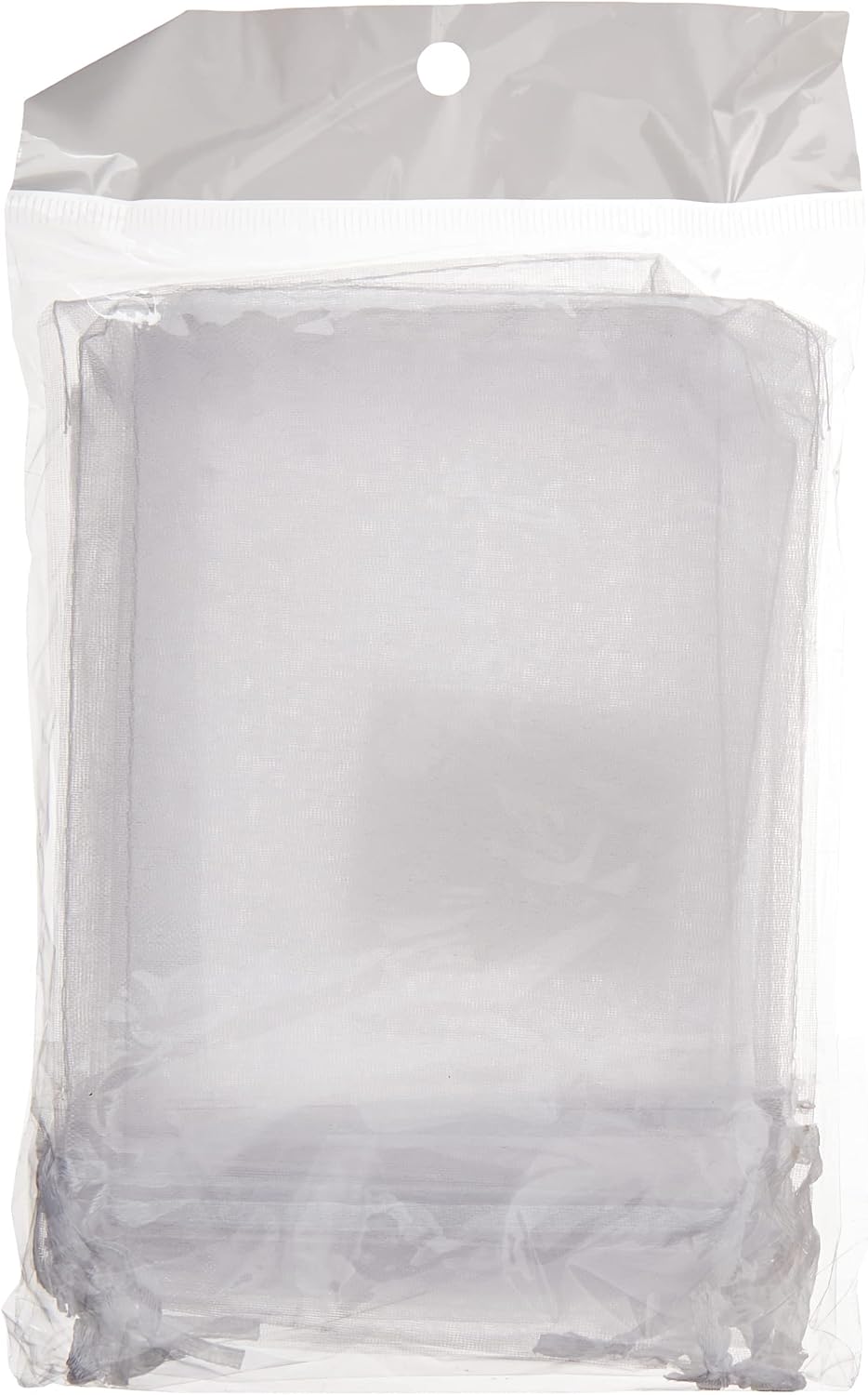 Gala Saco de Tecido de Organza Pacote de 10 Unidades, Branco, 10 x 15 cm