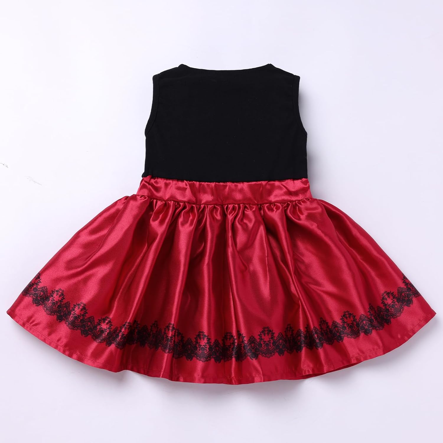 IMEKIS Baby Girls Little Red Riding Hood Costume Dress Romper with Cape Cloak Halloween Cosplay Storybook Outfit Set