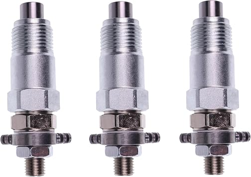 FridayParts Fuel Injector 19202-53021 19202-53020 15271-53000 Compatible for Kubota B1550 B1750 B7100 B2150 L185 L2050 L2350 L245 L275 L305 L175 Replacement 3 PCS