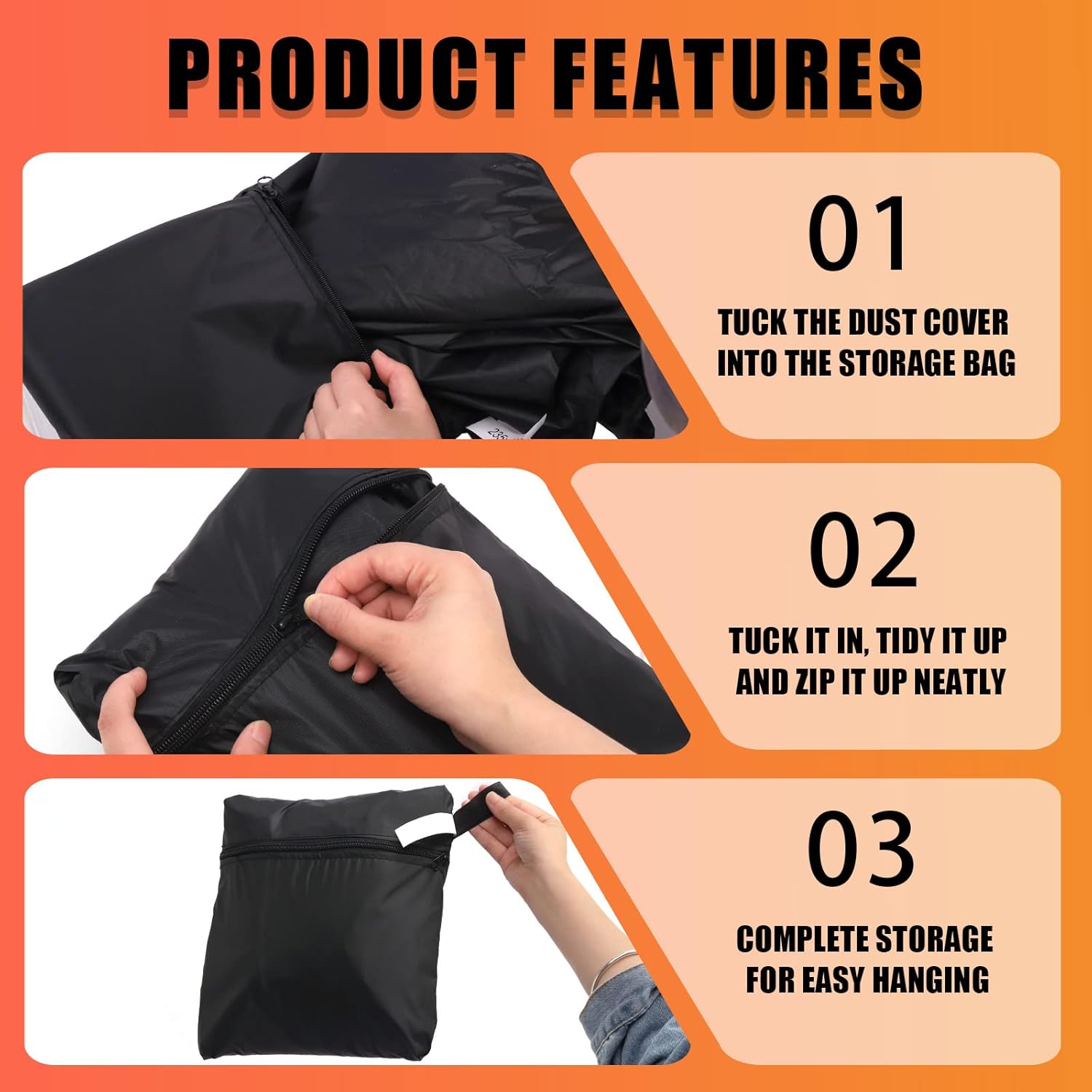 Tanstic Billiard Table Cover, Heavy Duty Waterproof Leatherette Billiard Pool Table Cover for 7/8/9 FT Fitted Pool Table (8 Feet/Black)