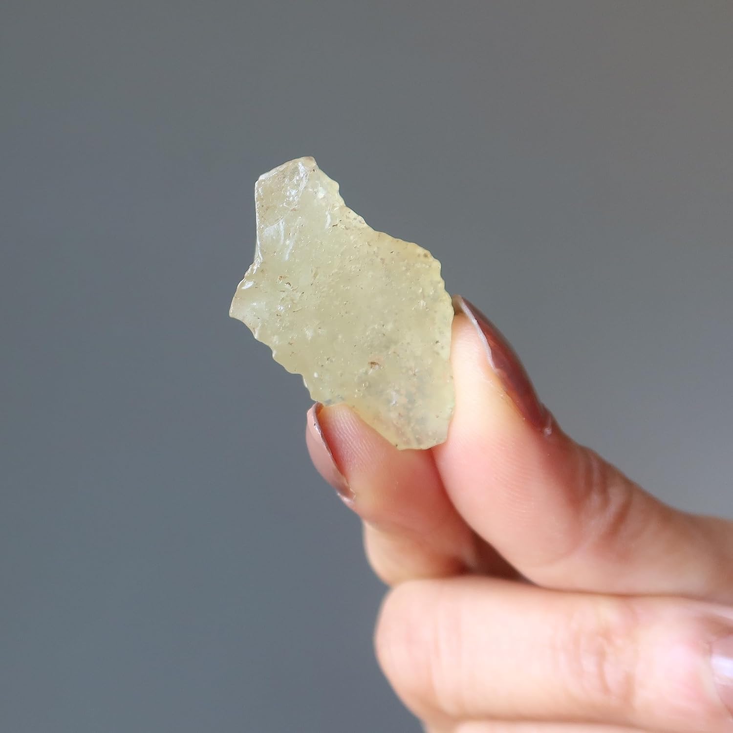 Satin Crystals Libyan Desert Glass Plump Pleasing Yellow Tektite Gemstone 32mm