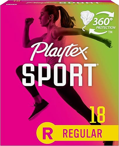 Miniatura 20 de Playtex Paquete múltiple de tampones deportivos (24 unidades regular/24 ct super), sin fragancia, 48 unidades, tampones regulares y super, paquete