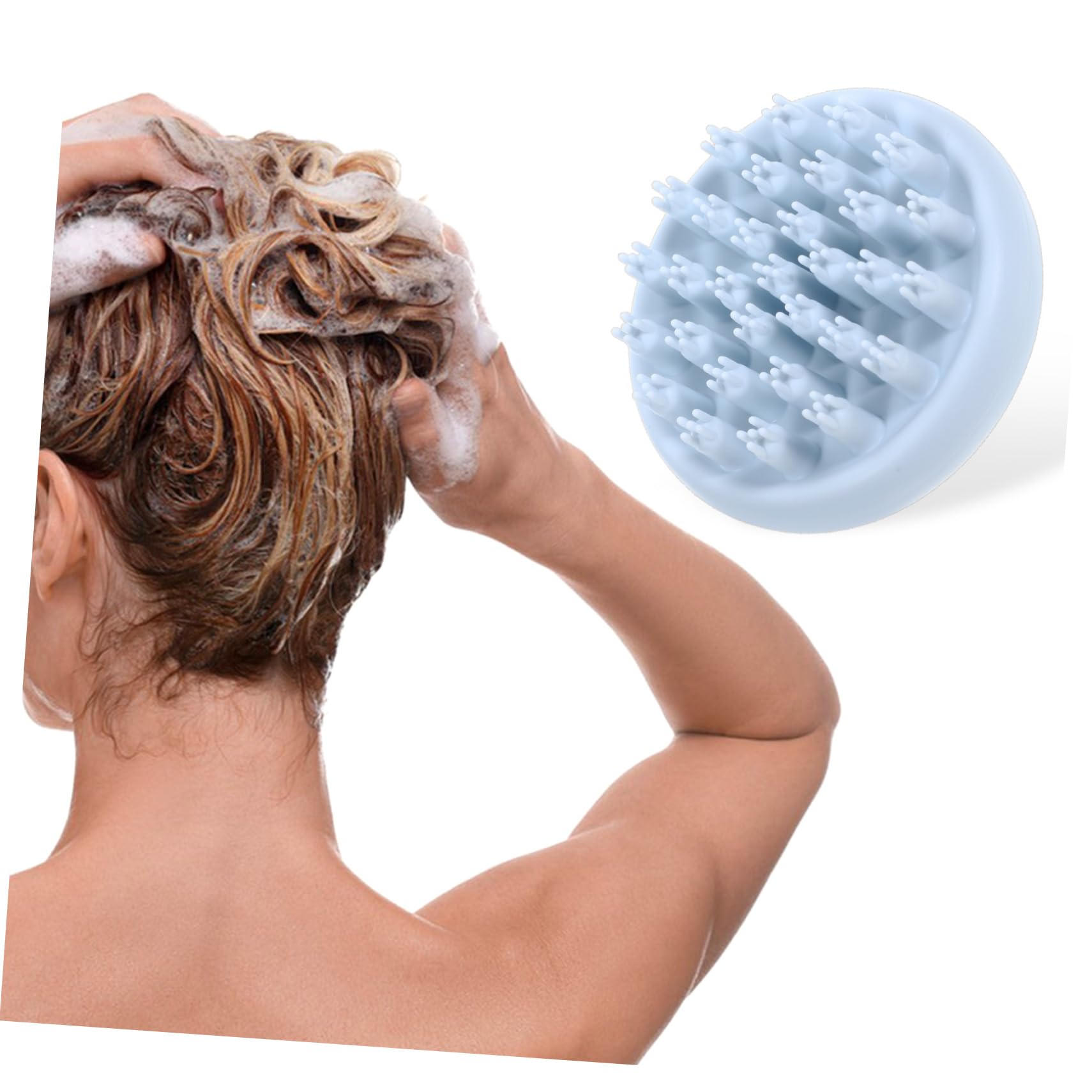 Healvian 5piezas Cepillo Masajeador Para Cabelludo Exfoliador De Escalp Para Limpieza y Masaje Para Tipo De Cabello Hielo