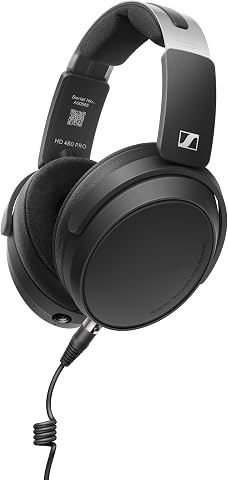 HD 480 PRO Professional Closed-Back Studio Headphones, Black