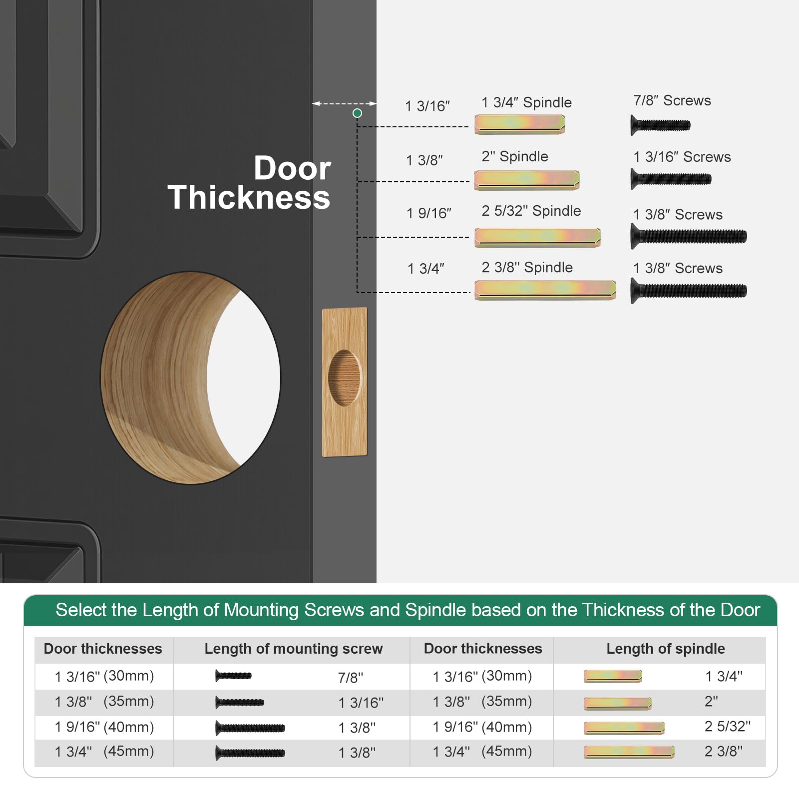 Low Profile Door Knob - Easy Install & Space Saving -7 Low Profile Door Knob - Easy Install & Space Saving -7