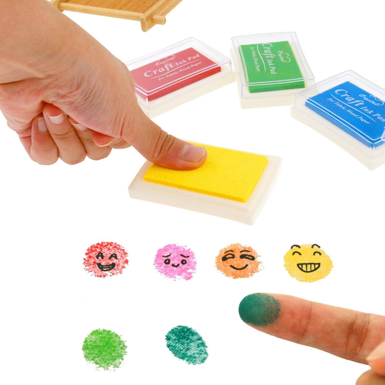 Pekkaxy Alohadilla De Tinta Para Huellas Dactilares, 1 Paquete De