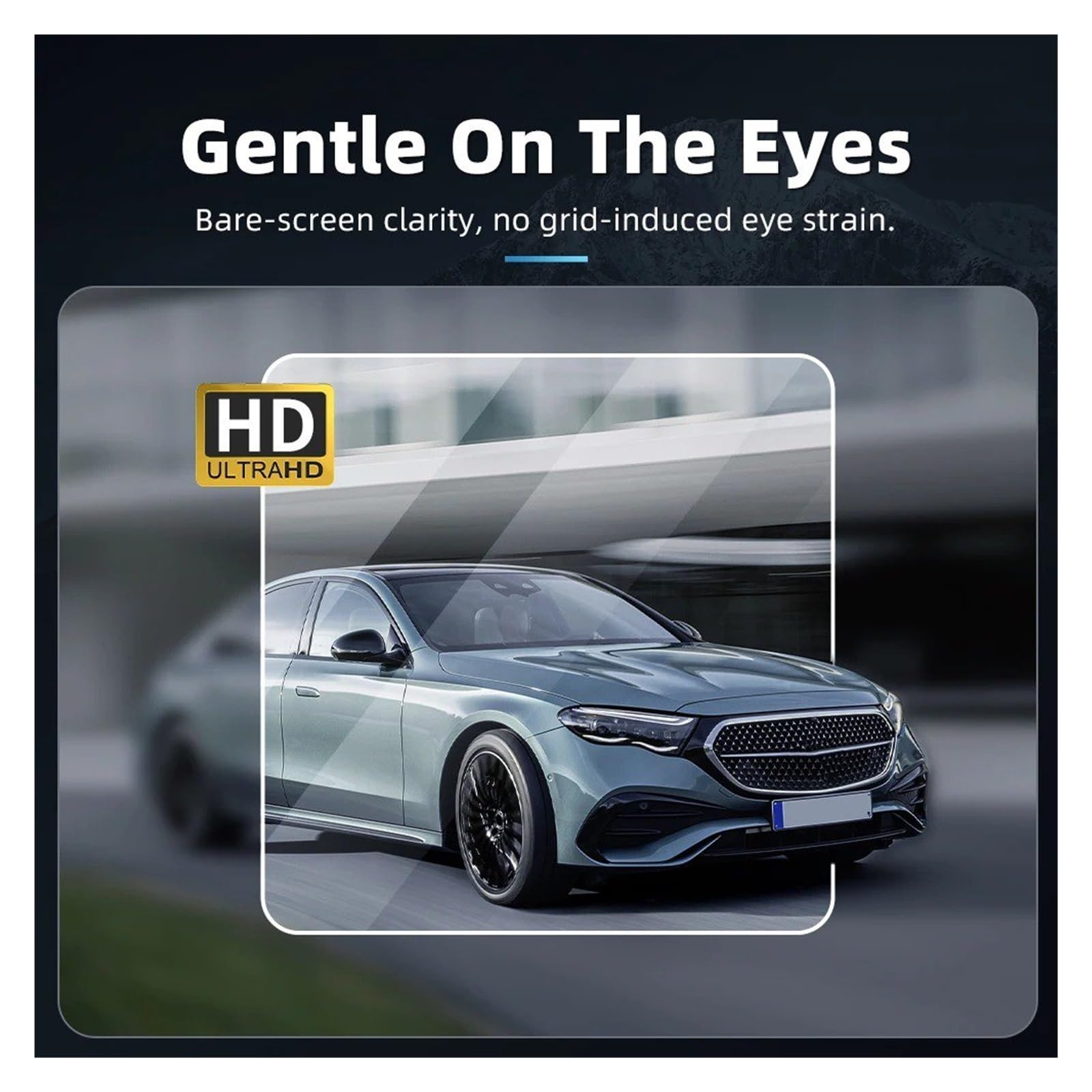 Pellicola Protettiva in Vetro temperato per Display infotainment per Console Centrale Auto Mercedes Classe E W214 navigatore GPS Schermo Set di pellicole protettive per Auto.