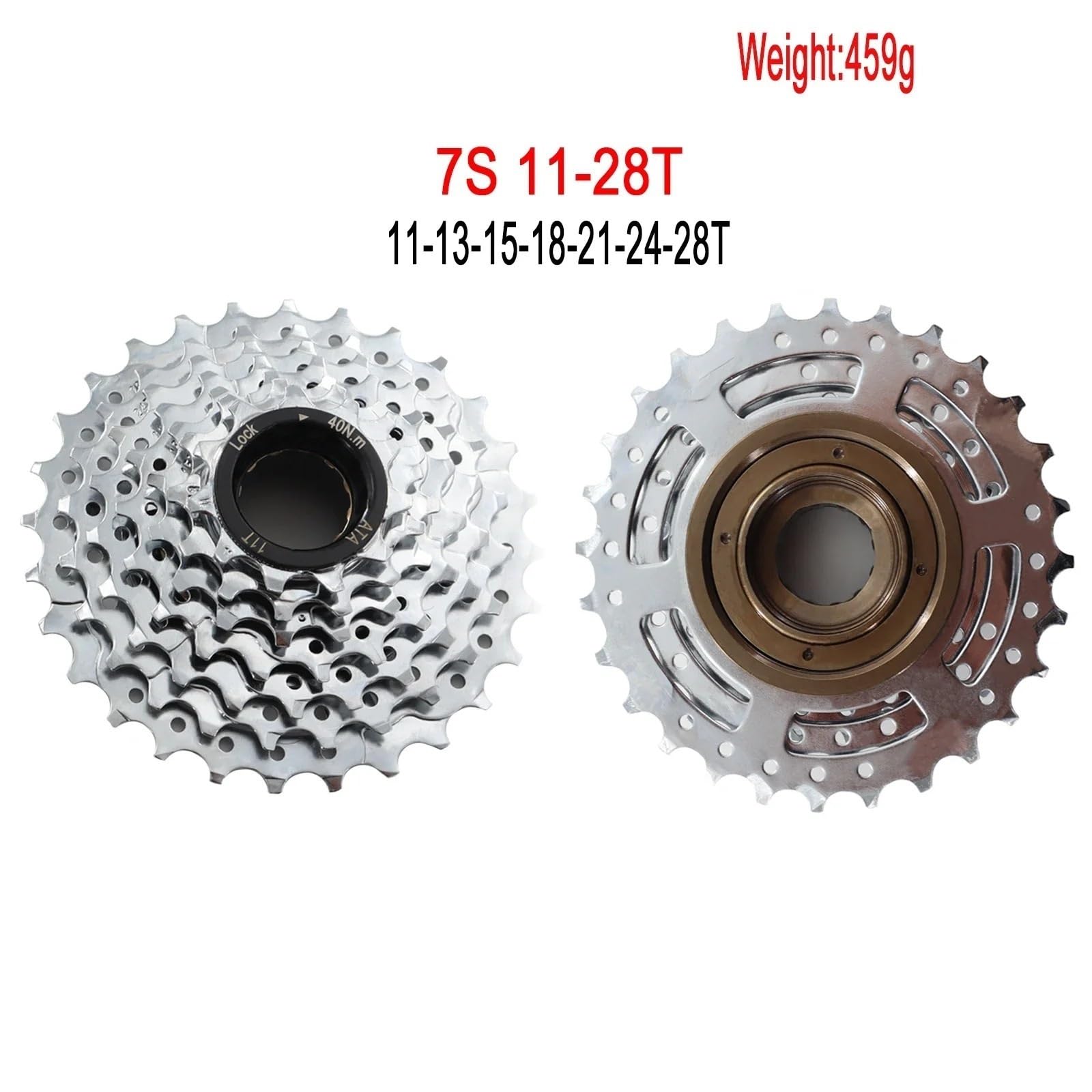 Kaseta Rowerowa Pasuje do roweru szosowego TESNO MTB Rotary 7s 8s Speed ​​Thread Rotate Flywheel 11-28-32T do piasty zębatki