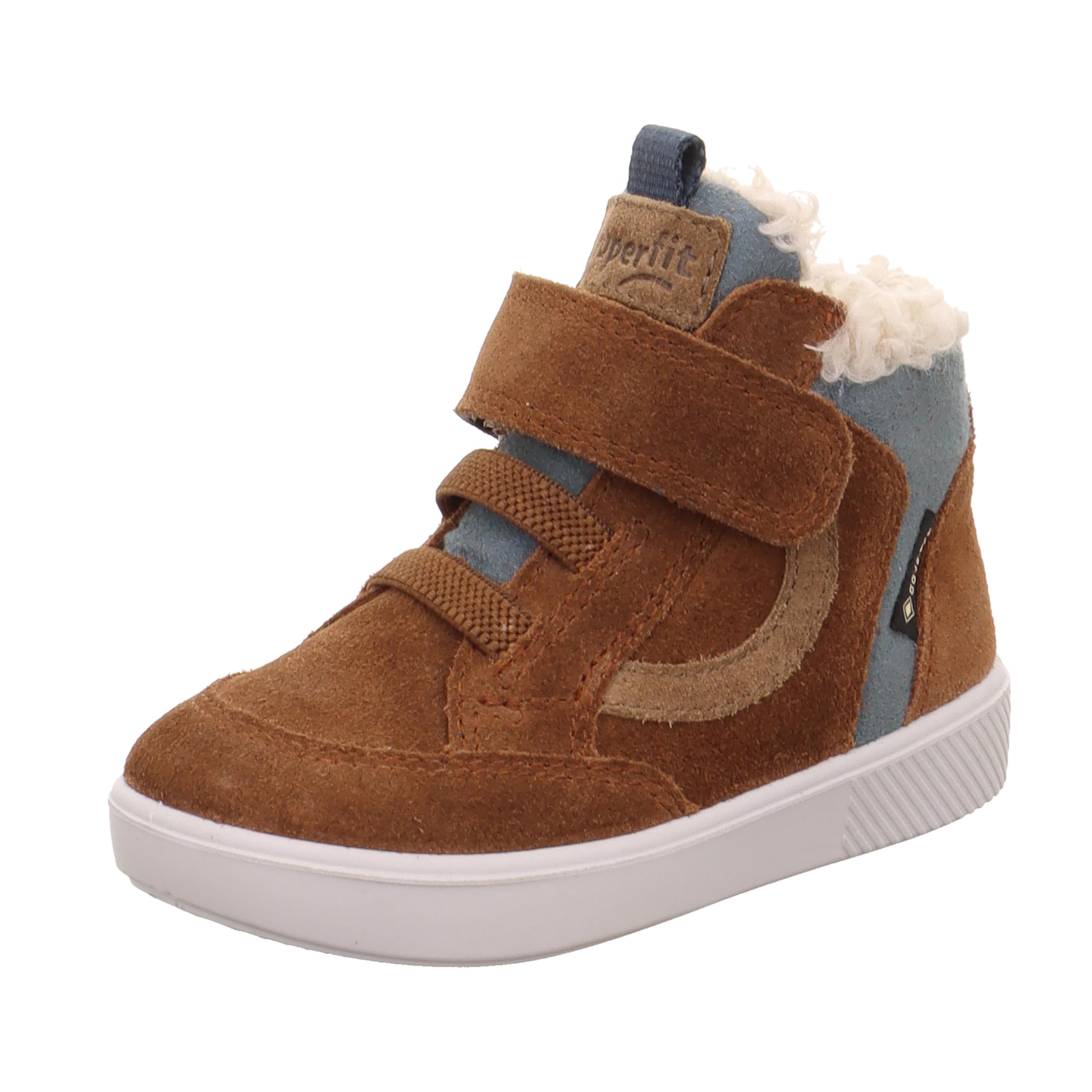 Superfit SUPIES Leicht gefütterte Gore-Tex First Walker Shoe, Braun/Blau 3000, 10 UK Child