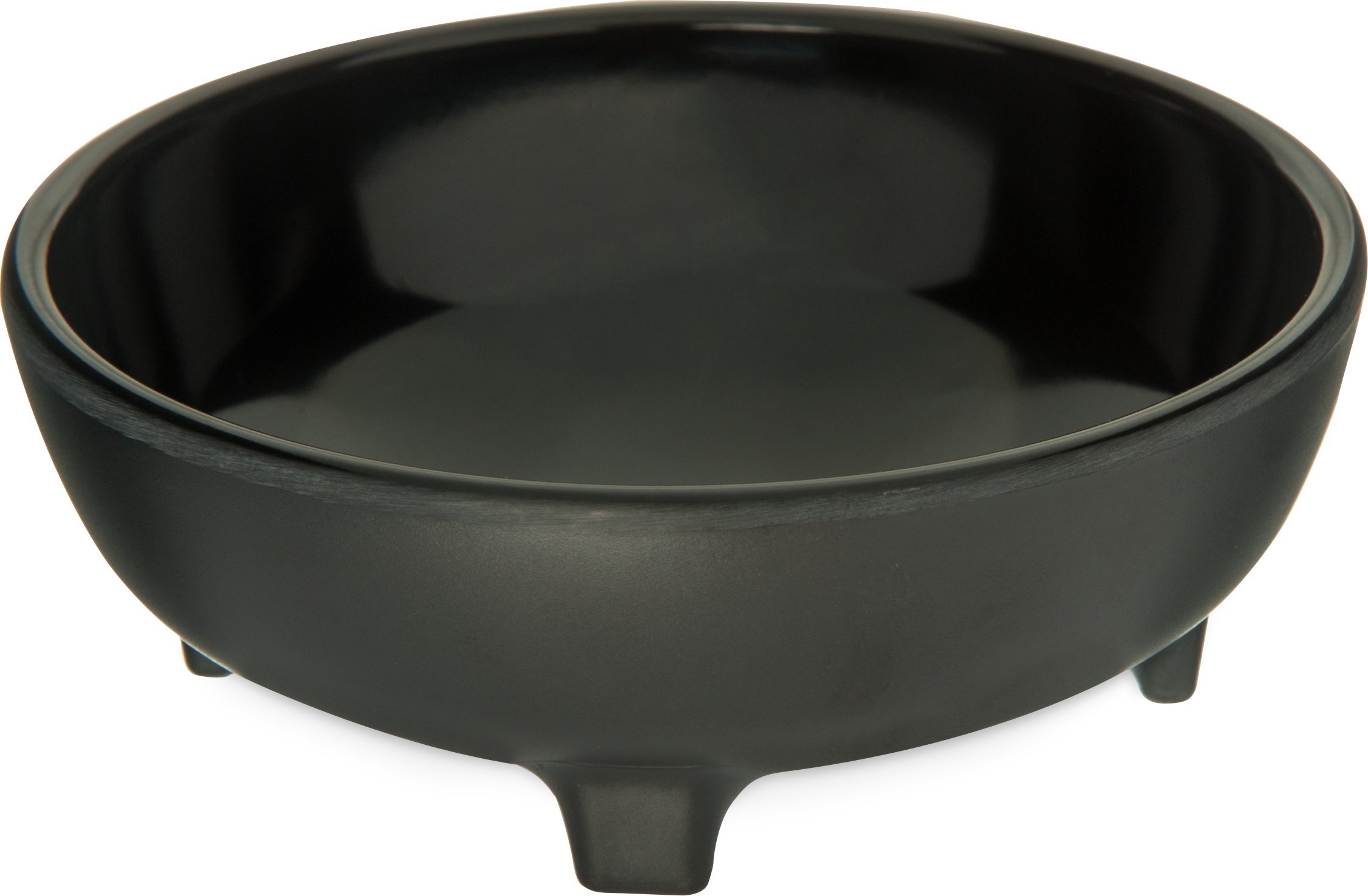 Carlisle 087803 Melamine Molcajete Ramekin, 8 oz Capacidad, Negro (Caja de 48)