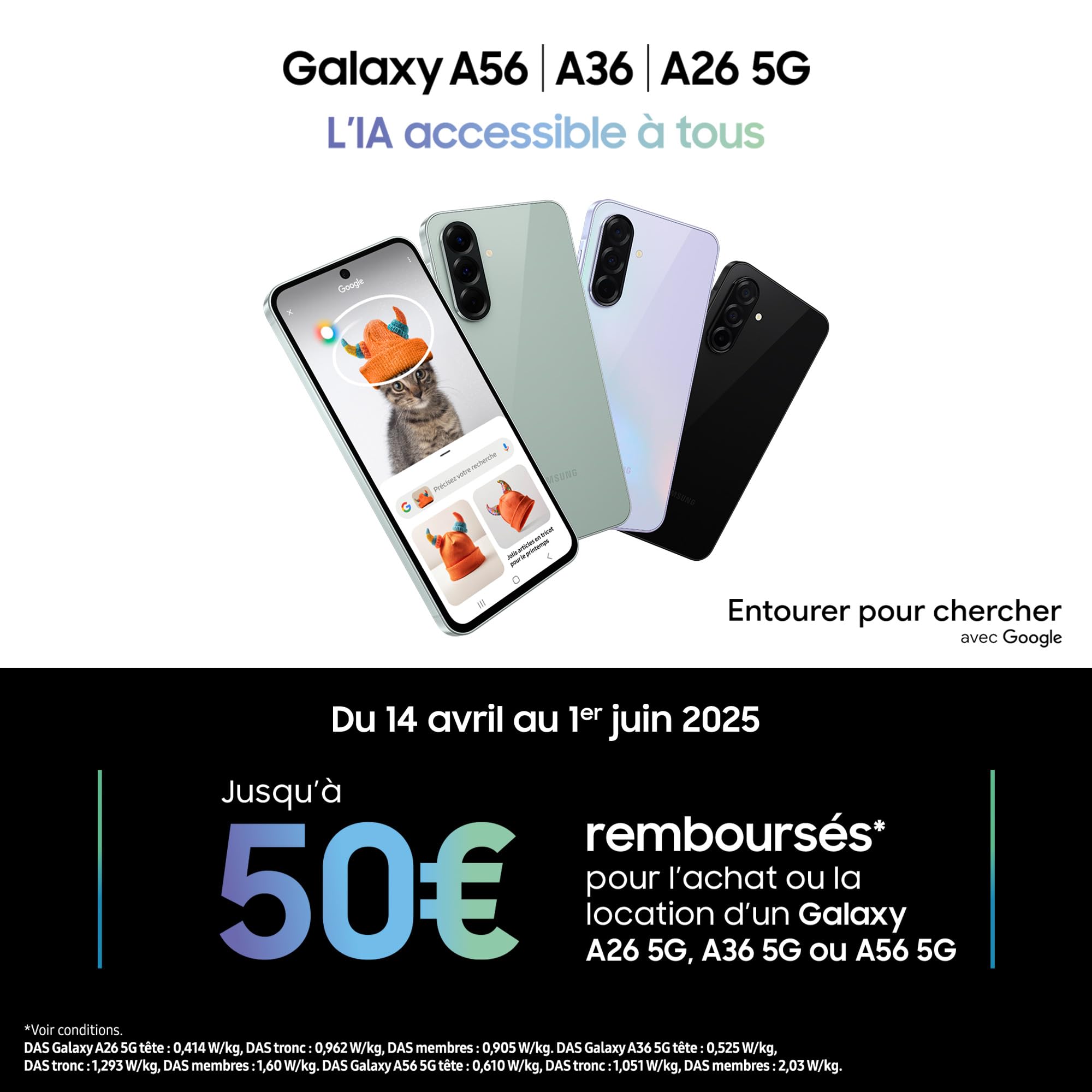 Image secondaire de Samsung Galaxy A26 5G - Smartphone Android 128 Go avec Chargeur Rapide 25W - Noir