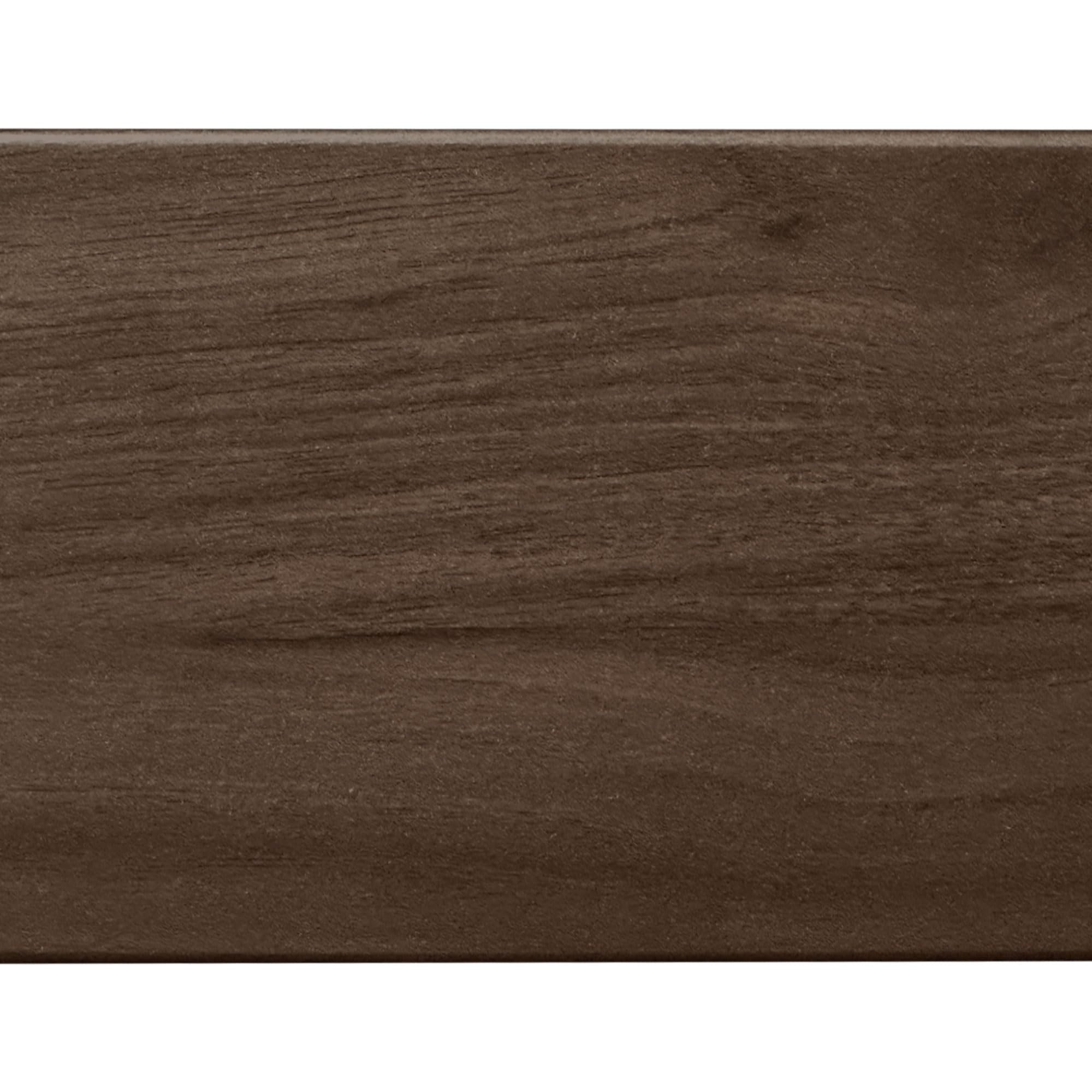 DHOME Testiera in Legno Riciclato MDF Orizzontale Stile Recinto per Letto con Pallet Ferramenta Inclusa (200cm Dual, Noce)