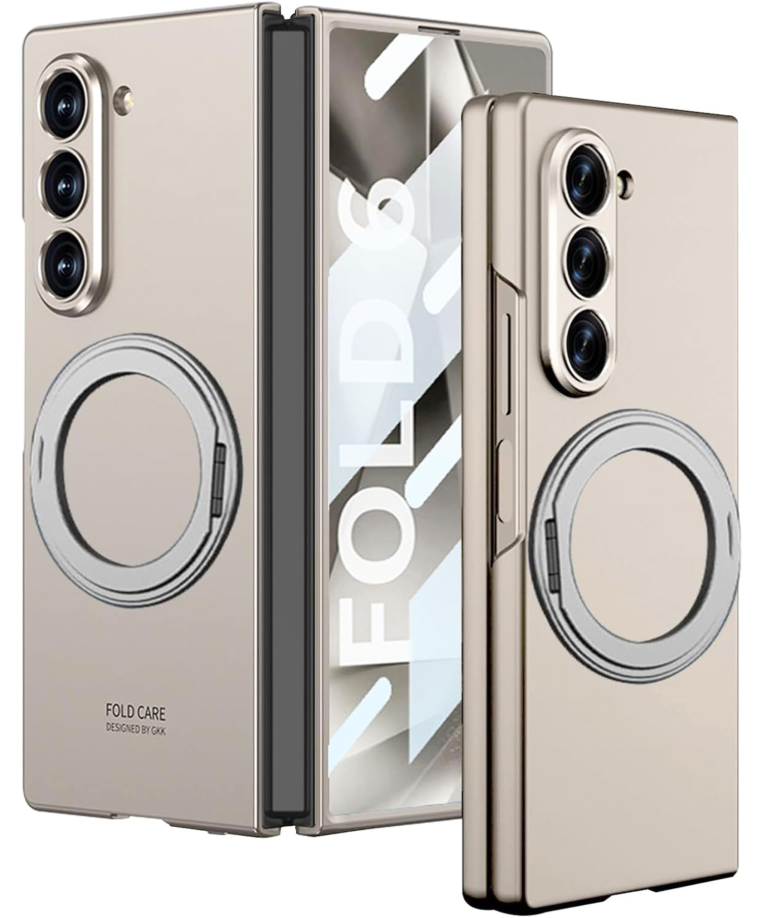 Kapa Ultra Thin Magsafe Ring Back Case for Samsung Galaxy Z Fold 6 | Shockproof Slim Hard Protective Cover (Titanium) (B0DFPNSHZG) Amazon Price History, Amazon Price Tracker