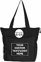 Vista 1 de DISCOUNT PROMOS Bolsa de playa personalizada con bolsillos de malla, paquete a granel personalizado, reutilizable, ideal para picnic, campamento