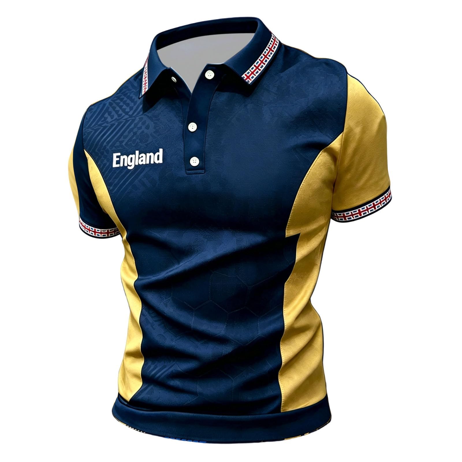 England St George's Cross Polo Shirt Classic Polo Shirt with Red England Flag Design Perfect for Football Fans Comfortable for Everyday Wear and Matches