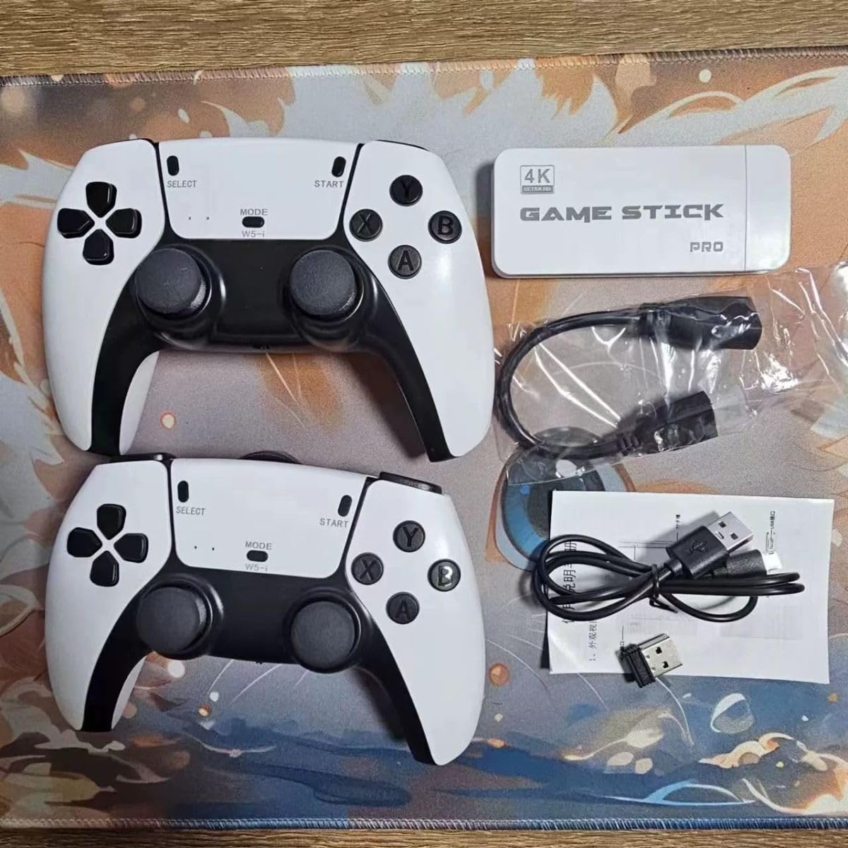 Console di Gioco Retro Senza Fili, Console Retro Wireless 4K, Set con 2 Controller Neri, Dongle HDMI, 9 Emulatori Integrati, 20.000+ Giochi Preinstallati, Versione 2026 (128G With 40000Games White)