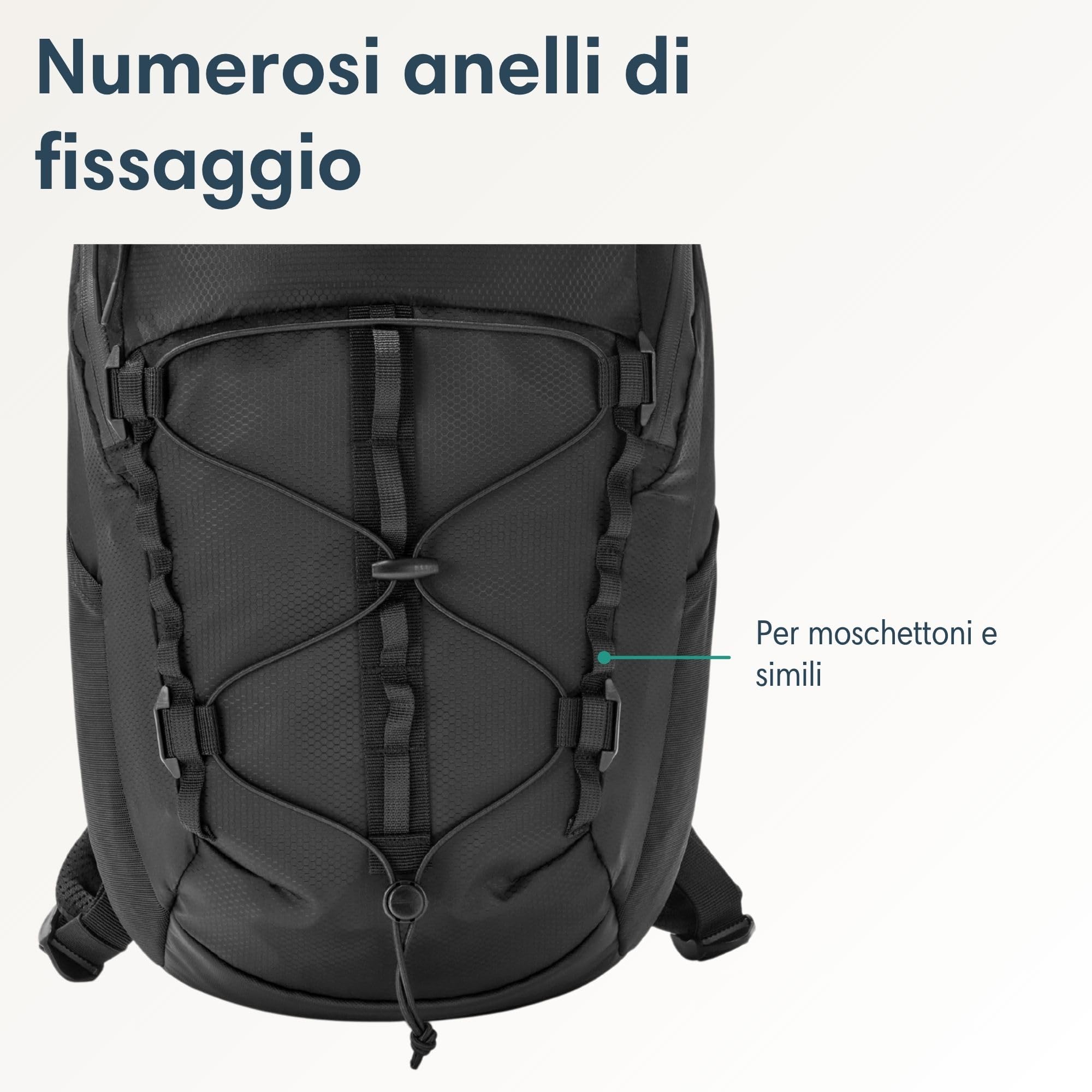 LARKSON Zaino da Escursionismo da Donna e Uomo - Klint Small - Zaino da Trekking Piccolo 20 L - Escursionismo, Trekking, Campeggio, Arrampicata - Zaino da Giorno con Imbottitura in Rete