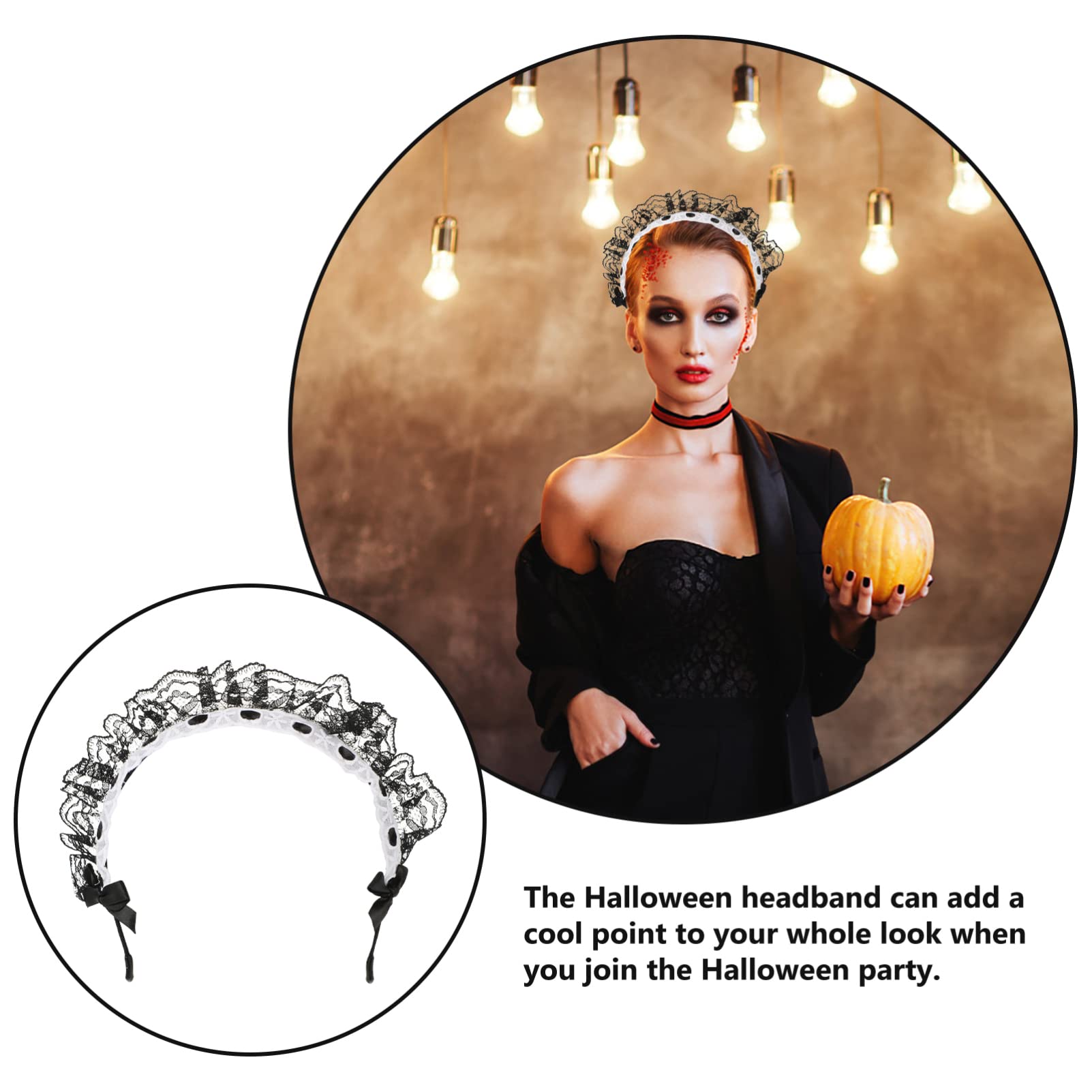 Diadema con Lazo de Encaje for Mujer y niña
