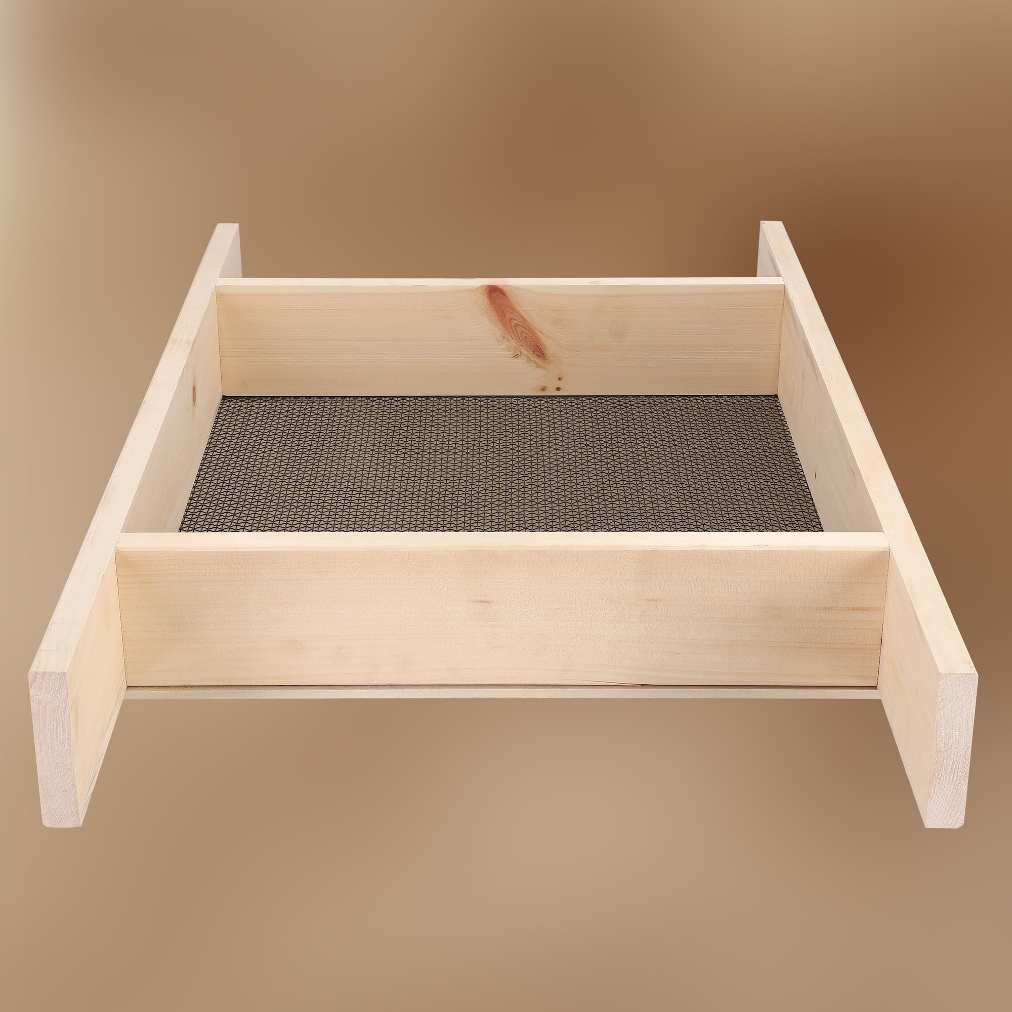 KOTARBAU Setaccio da Giardino 4x4 mm Acciaio Legno 80x50 cm per Terra Compost