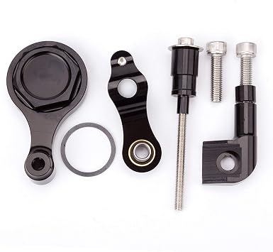 Carbon Aluminum Motorcycle Stabilizer Steering Damper Mounting Bracket Support Kit For YZF R1 YZF R6 Mounting KitBlack Bracket