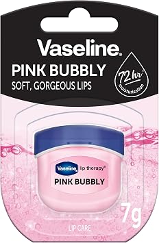 Vaseline Lip TherapyPink Bubbly Nourishing Lip Balm for Optimal Moisture with Pink Bubble Tone Pack of 1