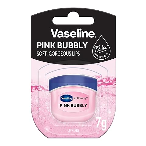 Vaseline Lip TherapyPink Bubbly Nourishing Lip Balm for Optimal Moisture with Pink Bubble Tone (Pack of 1)