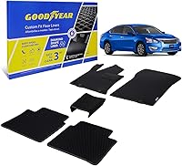 Vista 28 de Goodyear Alfombrillas de coche para todo tipo de clima, ajuste personalizado para Jeep Cherokee 2019-2023, juego de 5 piezas, forros de piso