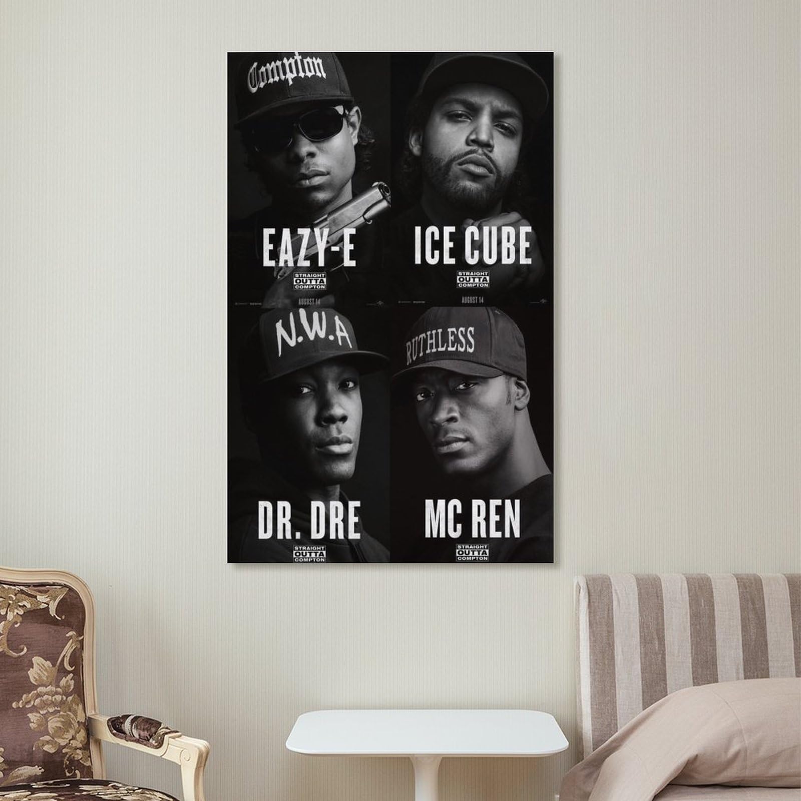 1 poster artistico da parete con cantante rap hip hop all star (1), decorazione artistica da parete per soggiorno e casa, 40 x 60 cm