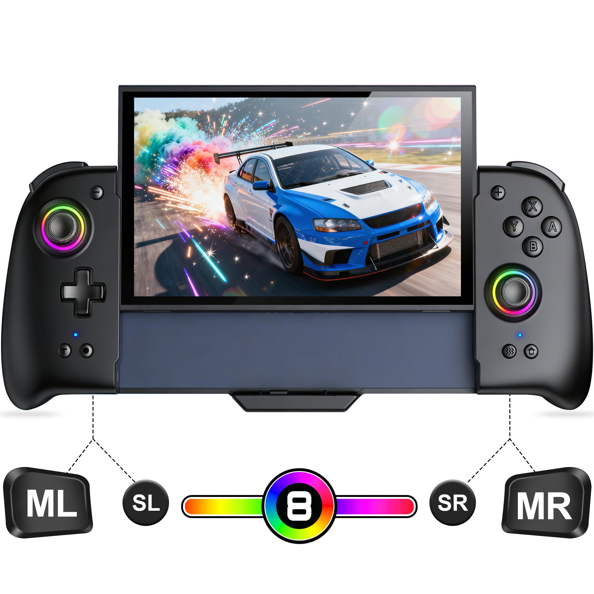 Photo 1 of JC400 Switch 2 Controller – Hall Effect Joysticks – RGB Lighting, Turbo, Macros, KeyLinker App