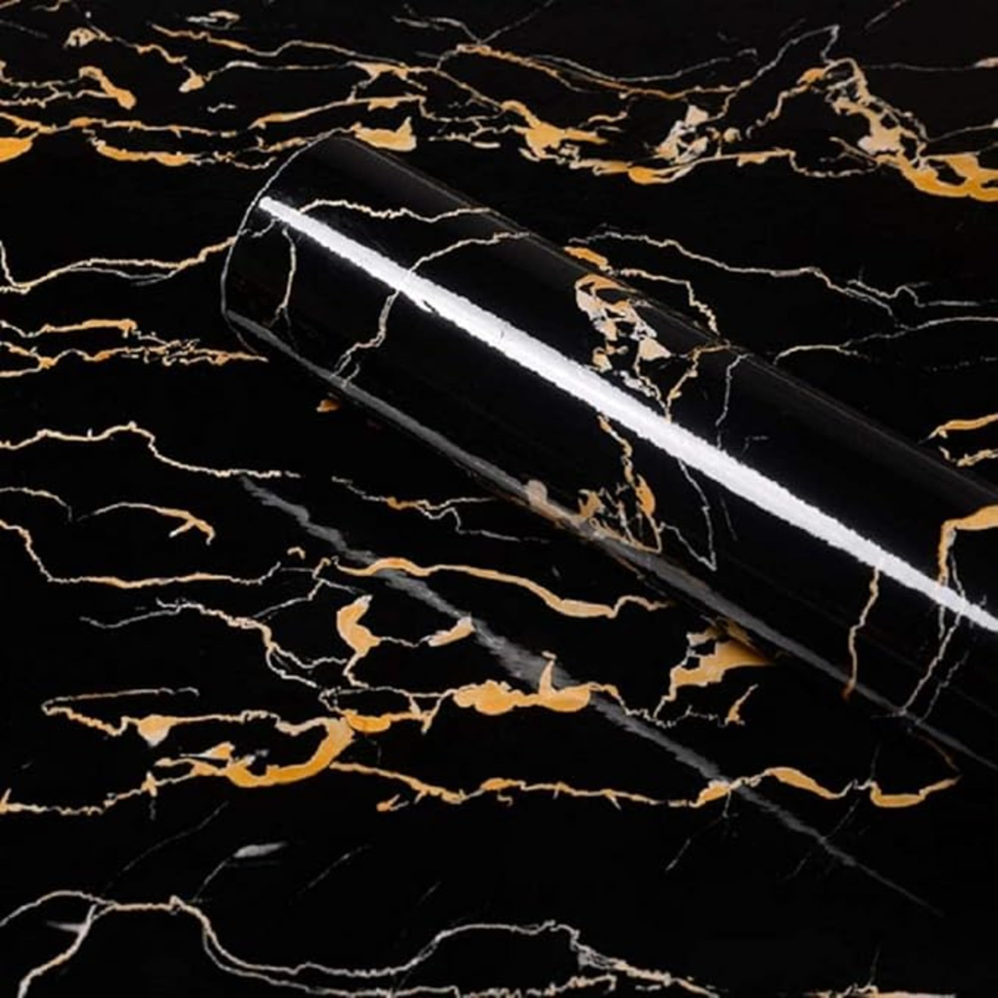 JSK ENTERPRISE™ 2024 Vinyl Marble Wallpaper Peel and Stick Waterproof Wallpaper for Home Kitchen Countertop Cabinet Furniture Oil Proof Kitchen Stickers (60X200) (1, 2024 Black Gold) (B0DCTXR3JH) Amazon Price History, Amazon Price Tracker