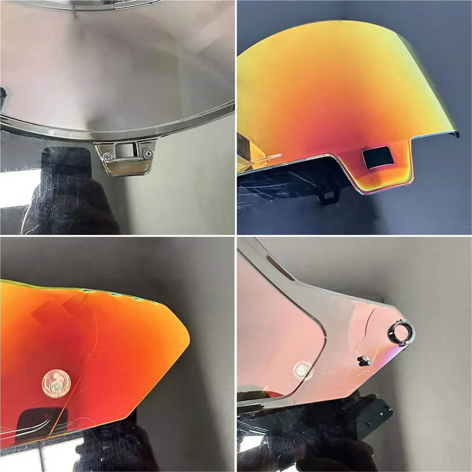 Visera para casco de moto Reemplazo de lente PC for visera casco motocicleta(Color 1)